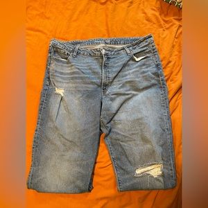 Old Navy Distressed O.G Loose High Rise Jeans with Secret-Smooth Pockets